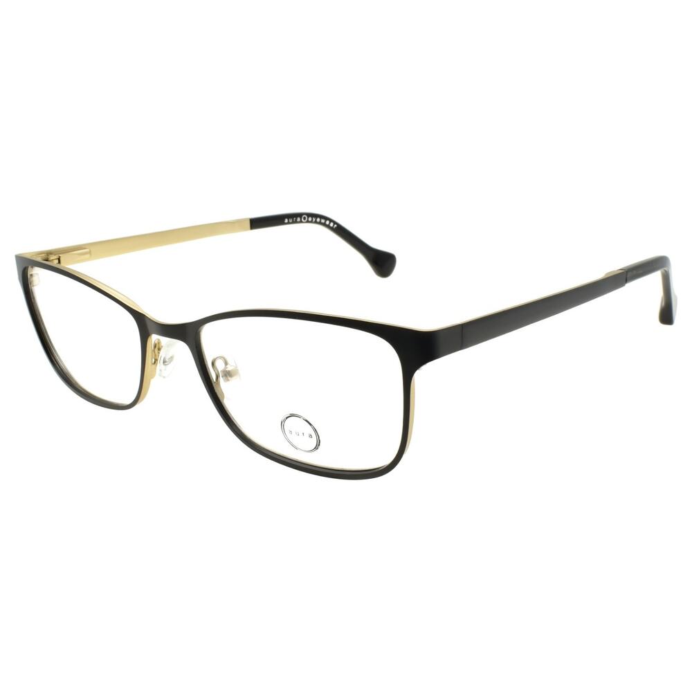 Aura Eyewear Carmen BLK Women's Eyeglasses Frames 55-19-145 Black